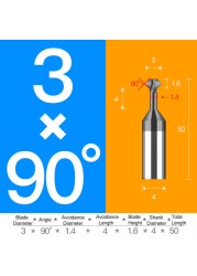 Tungsten carbide steel chamfering cutter 60 120 90 degree up and down double-sided machining coated milling cutter chamfering tools