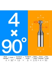 Tungsten carbide steel chamfering cutter 60 120 90 degree up and down double-sided machining coated milling cutter chamfering tools