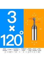 Tungsten carbide steel chamfering cutter 60 120 90 degree up and down double-sided machining coated milling cutter chamfering tools