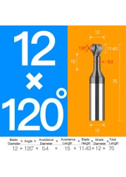 Tungsten carbide steel chamfering cutter 60 120 90 degree up and down double-sided machining coated milling cutter chamfering tools