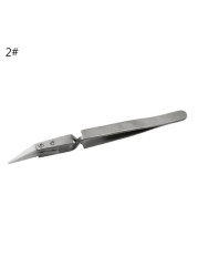 Stainless Steel Ceramic Tweezers, Magnetic Acid Resistant Tweezers, Precision Clamp, Contrasting Conical Elbow, Direct Connection