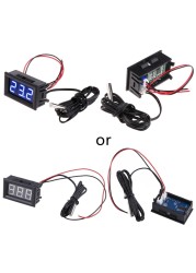 Car Voltage & Water Temperature Meter Voltmeter Thermometer 12V/24V LED Display N12 20 Dropshipping