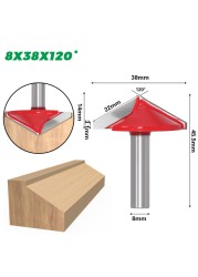 8mm Shank V Shape Groove Router Bit CNC Solid Carbide End Mill 60 90 120 150 Degree Woodworking Milling Cutter Carving Bits