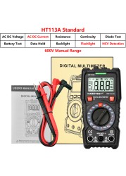 HABOTEST Automotive Digital Multimeter Hz Ohm NCV System AC Voltmeter DC Multimeter Multimeter