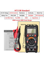 HABOTEST Automotive Digital Multimeter Hz Ohm NCV System AC Voltmeter DC Multimeter Multimeter