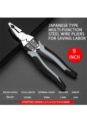 7/9in Multifunctional Universal Diagonal Pliers Needle Nose Kabelschneider Computer Equipment Electrical Wire Cutters Wire Stripper