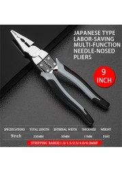 7/9in Multifunctional Universal Diagonal Pliers Needle Nose Kabelschneider Computer Equipment Electrical Wire Cutters Wire Stripper