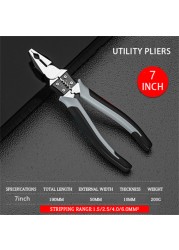 7/9in Multifunctional Universal Diagonal Pliers Needle Nose Kabelschneider Computer Equipment Electrical Wire Cutters Wire Stripper