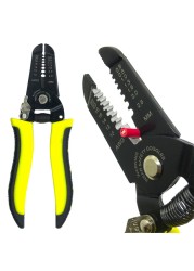 Multifunctional stripping pliers, used for cable cutting, crimping terminal 0.2-6.0mm, high precision automatic brand hand tool