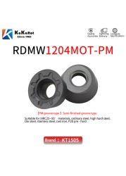 Kakarot Carbide Inserter RPMT08 RPMW1204 RPMT1605 RPMT10T3MOE RDMW RPGT07 08 Carbide Inserts Internal Round CNC Turning Metal Inserts