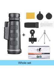 40X60 Professional Telescope Monocular Powerful Binoculars HD Pocket Telescope With Tripod For Holiday Travel As Teleskop Gift