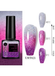 UR SUGAR Thermal Nail Polish Shiny Sequins Effect Color Change Gel Varnish All For Manicure Nails Art UV Semi Permanent Gelak