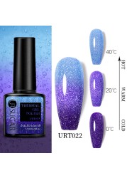 UR SUGAR Thermal Nail Polish Shiny Sequins Effect Color Change Gel Varnish All For Manicure Nails Art UV Semi Permanent Gelak