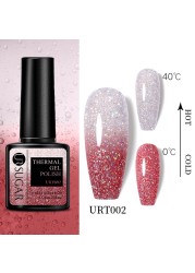 UR SUGAR Thermal Nail Polish Shiny Sequins Effect Color Change Gel Varnish All For Manicure Nails Art UV Semi Permanent Gelak