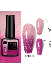 UR SUGAR Thermal Nail Polish Shiny Sequins Effect Color Change Gel Varnish All For Manicure Nails Art UV Semi Permanent Gelak