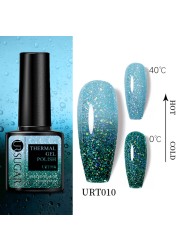 UR SUGAR Thermal Nail Polish Shiny Sequins Effect Color Change Gel Varnish All For Manicure Nails Art UV Semi Permanent Gelak