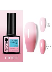 UR SUGAR Thermal Nail Polish Shiny Sequins Effect Color Change Gel Varnish All For Manicure Nails Art UV Semi Permanent Gelak