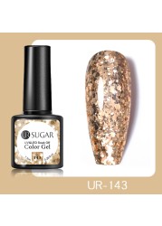 UR SUGAR 7.5ml Glitter UV Gel Polish Bling Sequins Rose Gold Silver Soak Off Manicure Nail UV Gel Polish Lacquer Base