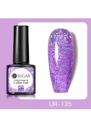 UR SUGAR 7.5ml Glitter UV Gel Polish Bling Sequins Rose Gold Silver Soak Off Manicure Nail UV Gel Polish Lacquer Base