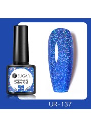 UR SUGAR 7.5ml Glitter UV Gel Polish Bling Sequins Rose Gold Silver Soak Off Manicure Nail UV Gel Polish Lacquer Base