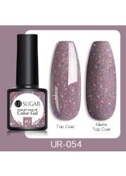 UR SUGAR 7.5ml Glitter UV Gel Polish Bling Sequins Rose Gold Silver Soak Off Manicure Nail UV Gel Polish Lacquer Base