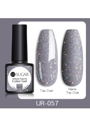 UR SUGAR 7.5ml Glitter UV Gel Polish Bling Sequins Rose Gold Silver Soak Off Manicure Nail UV Gel Polish Lacquer Base