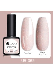 UR SUGAR 7.5ml Glitter UV Gel Polish Bling Sequins Rose Gold Silver Soak Off Manicure Nail UV Gel Polish Lacquer Base