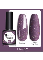 UR SUGAR 7.5ml Glitter UV Gel Polish Bling Sequins Rose Gold Silver Soak Off Manicure Nail UV Gel Polish Lacquer Base