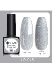 UR SUGAR 7.5ml Glitter UV Gel Polish Bling Sequins Rose Gold Silver Soak Off Manicure Nail UV Gel Polish Lacquer Base