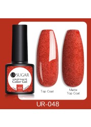 UR SUGAR 7.5ml Glitter UV Gel Polish Bling Sequins Rose Gold Silver Soak Off Manicure Nail UV Gel Polish Lacquer Base