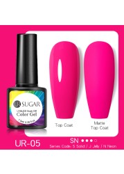 ur sugar 7.5ml luminous gel nail polish glow in the dark color semi permanent soak off uv varnish gel fluorescent nails art