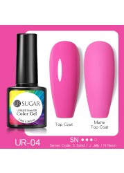 ur sugar 7.5ml luminous gel nail polish glow in the dark color semi permanent soak off uv varnish gel fluorescent nails art