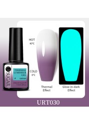 ur sugar 7.5ml luminous gel nail polish glow in the dark color semi permanent soak off uv varnish gel fluorescent nails art