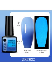 ur sugar 7.5ml luminous gel nail polish glow in the dark color semi permanent soak off uv varnish gel fluorescent nails art