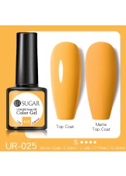 ur sugar caramel color gold sequins gel nail polish for manicure brown chocolate soak off uv gel nail varnish nail art design