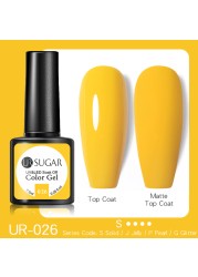 ur sugar caramel color gold sequins gel nail polish for manicure brown chocolate soak off uv gel nail varnish nail art design