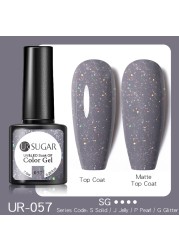 ur sugar caramel color gold sequins gel nail polish for manicure brown chocolate soak off uv gel nail varnish nail art design