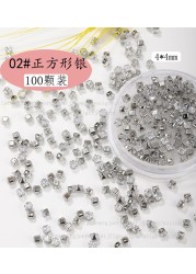 100PCS Claw diamond super flash water drop horse eye zircon jewelry new exquisite square crystal transparent open diamond