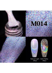 UR Sugar Fluorescent Reflective Gel Holographic Gel Nail Polish Shine Neon Glitter Semi Permanent Soak Off UV LED Nail Gel