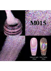 UR Sugar Fluorescent Reflective Gel Holographic Gel Nail Polish Shine Neon Glitter Semi Permanent Soak Off UV LED Nail Gel