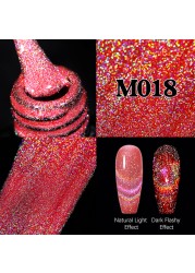 UR Sugar Fluorescent Reflective Gel Holographic Gel Nail Polish Shine Neon Glitter Semi Permanent Soak Off UV LED Nail Gel