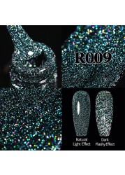 UR Sugar Fluorescent Reflective Gel Holographic Gel Nail Polish Shine Neon Glitter Semi Permanent Soak Off UV LED Nail Gel