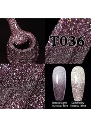 UR Sugar Fluorescent Reflective Gel Holographic Gel Nail Polish Shine Neon Glitter Semi Permanent Soak Off UV LED Nail Gel