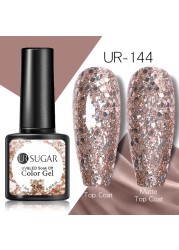 UR Sugar Fluorescent Reflective Gel Holographic Gel Nail Polish Shine Neon Glitter Semi Permanent Soak Off UV LED Nail Gel