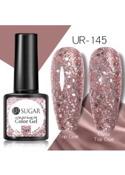 UR Sugar Fluorescent Reflective Gel Holographic Gel Nail Polish Shine Neon Glitter Semi Permanent Soak Off UV LED Nail Gel