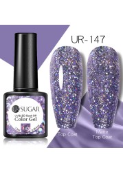 UR Sugar Fluorescent Reflective Gel Holographic Gel Nail Polish Shine Neon Glitter Semi Permanent Soak Off UV LED Nail Gel