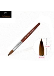 Acrylic Nail Brush Kolinsky Sable UV Nail Gel Crystal Nail Brush Painting Drawing Carving Dotting Pen DIY Nail Design Brushes