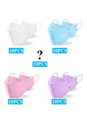 Kn95 Mask Lovely Disposable Girl Mask 4 Layer Dust Mask Filter Fish Shape FFP2 Children Mask Disposable Black Face Mask