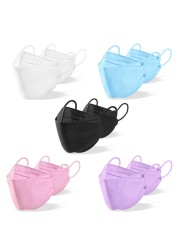 Kn95 Mask Lovely Disposable Girl Mask 4 Layer Dust Mask Filter Fish Shape FFP2 Children Mask Disposable Black Face Mask