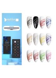 Nail Art Gel Kit Without Sticky Layer Nail Art Design Painting Carving Sculpting Spider Liner UV LED Maincure Set